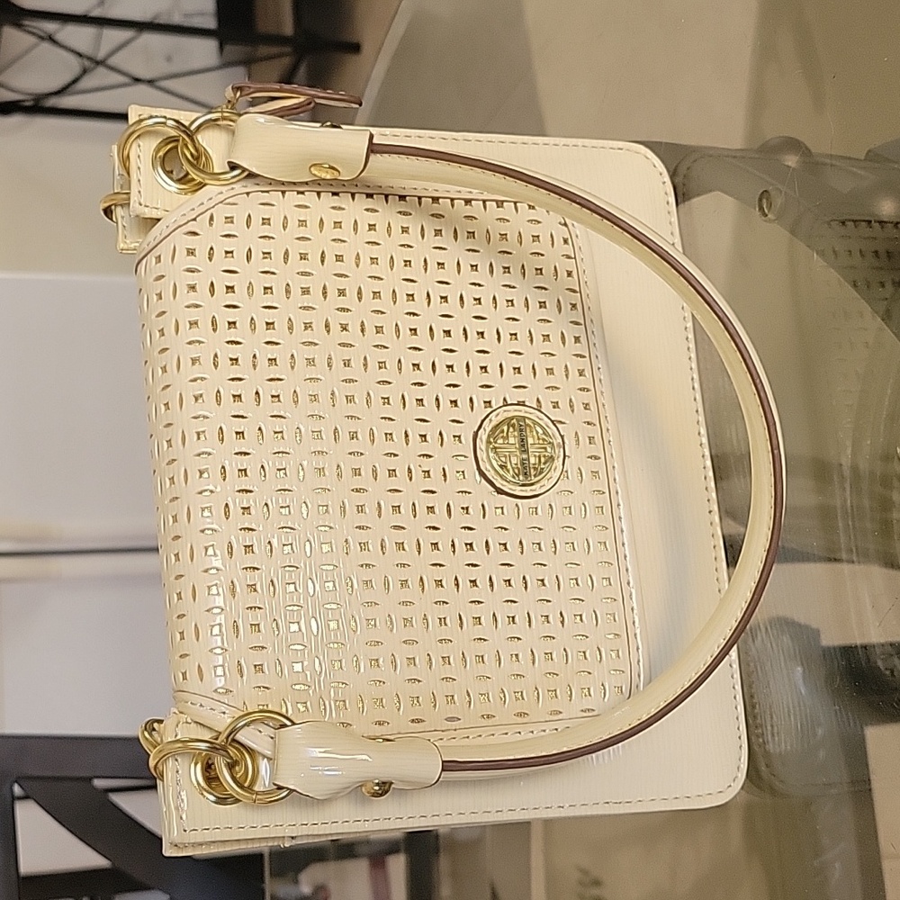 {Kate Landry} Creme Shoulder Bag
